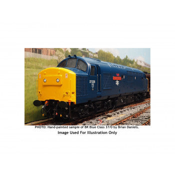 *Class 37/0 Unnumbered BR Large Logo Blue