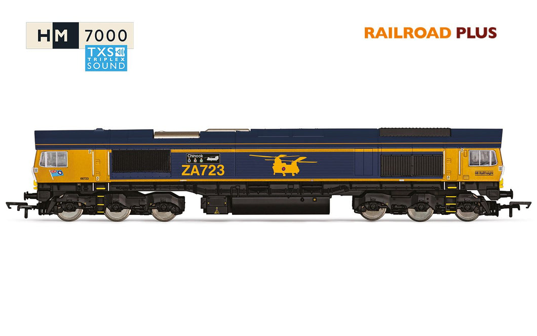 RailRoad Plus with Sound GBRf Class 66 Chinook 66723- Hornby - R30429TXS New for 2025 - PRE ORDER