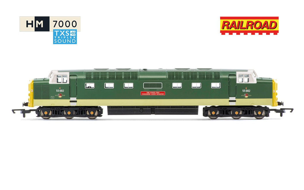 RailRoad with sound BR Class 55 The Kings own Yorkshire Light Infantry 55002- Hornby - R30438TXS New for 2025 - PRE ORDER