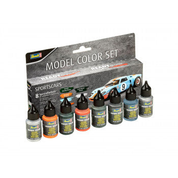 Acrylic Paint Set 'Aqua' Sports Car (8 x 17ml)