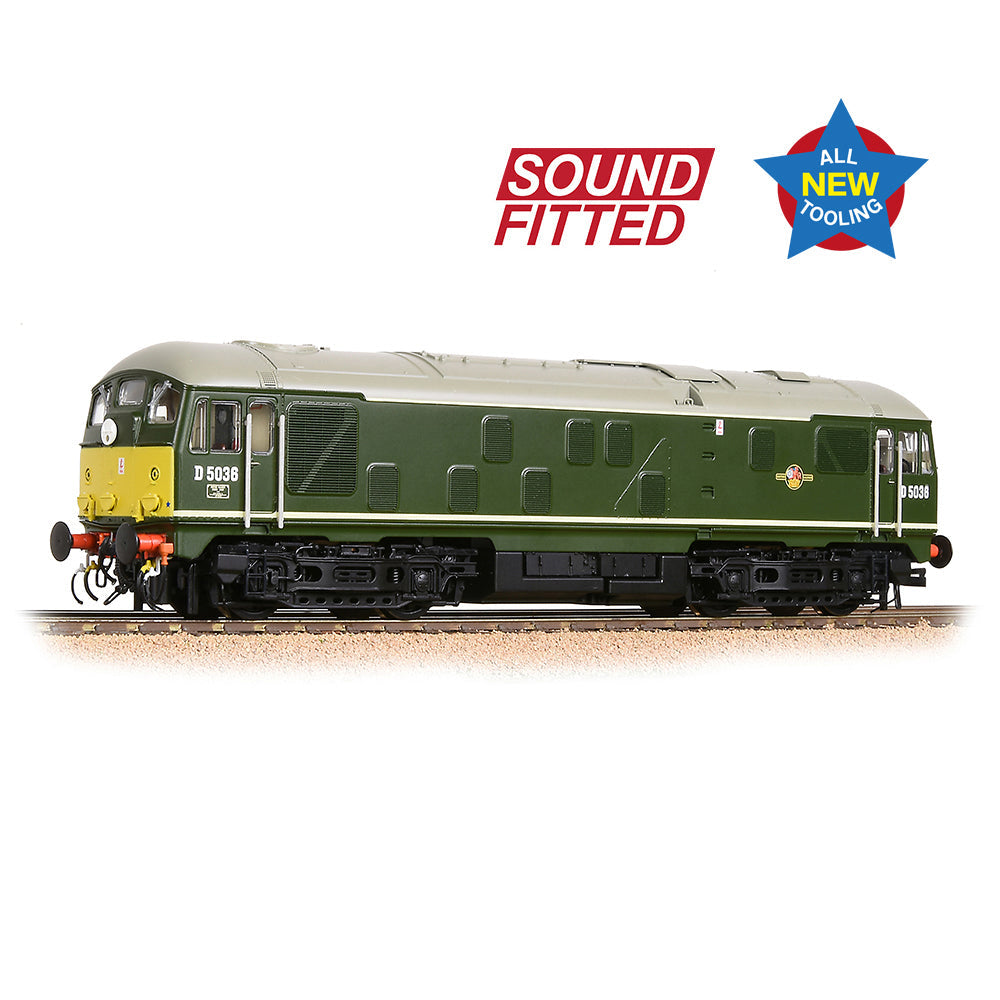 Class 24/0 D5036 Disc Headcode BR Green (Small Yellow Panels)