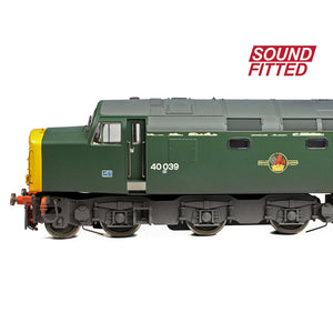 Class 40 Disc Headcode 40039 BR Green (Full Yellow Ends) [W] - Bachmann -32-492SF - Scale OO