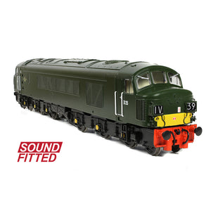 Class 45 Split Headcode D25 BR Plain Green (Small Yellow Panels) - Bachmann -32-679ASF - Scale OO