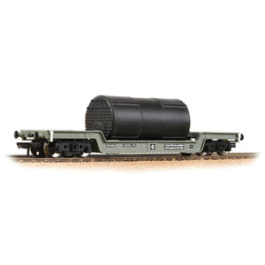 45T Bogie Well Wagon BR Grey (Early) [WL] - Bachmann -33-901F