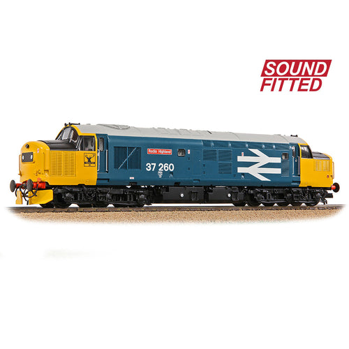 Class 37/0 Centre Headcode 37260 'Radio Highland' BR Blue (Large Logo)