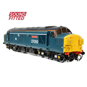 Class 37/0 Split Headcode 37069 'Thornaby TMD' BR Blue (White Stripe) - Bachmann -35-312SF - Scale OO