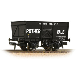 16T Steel Slope-Sided Mineral Wagon 'Rother Vale' Black - Bachmann -37-428