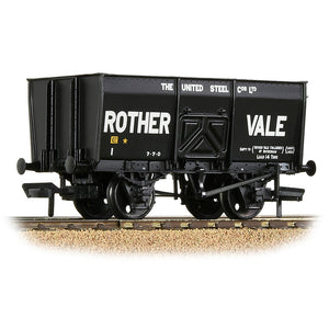 16T Steel Slope-Sided Mineral Wagon 'Rother Vale' Black - Bachmann -37-428