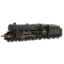 Load image into Gallery viewer, LMS 5MT &#39;Black 5&#39; with Riveted Tender 5000 LMS Lined Black - Bachmann -372-135A - Scale N
