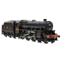 Load image into Gallery viewer, LMS 5MT &#39;Black 5&#39; with Riveted Tender 5000 LMS Lined Black - Bachmann -372-135A - Scale N
