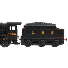 Load image into Gallery viewer, LMS 5MT &#39;Black 5&#39; with Riveted Tender 5004 LMS Lined Black - Bachmann -372-135B - Scale N
