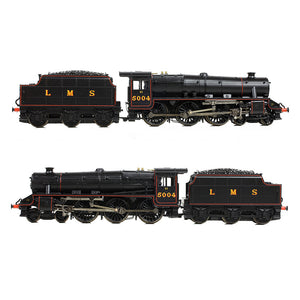 LMS 5MT 'Black 5' with Riveted Tender 5004 LMS Lined Black - Bachmann -372-135B - Scale N