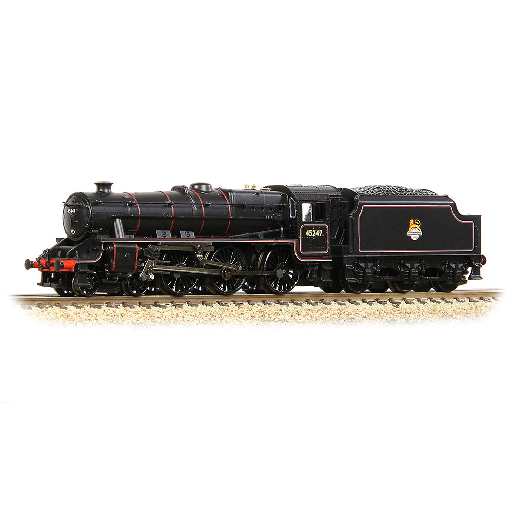 LMS 5MT 'Black 5' with Welded Tender 45247 BR Lined Black (Early Emb.)