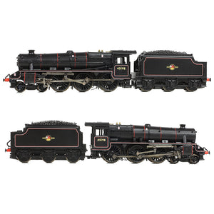 LMS 5MT 'Black 5' with Welded Tender 45198 BR Lined Black (Late Crest) - Bachmann -372-137B - Scale N