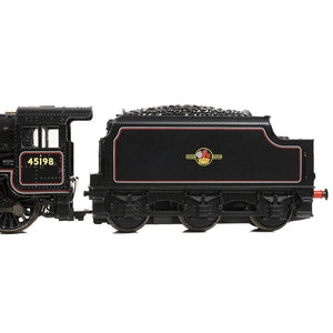 LMS 5MT 'Black 5' with Welded Tender 45198 BR Lined Black (Late Crest) - Bachmann -372-137B - Scale N