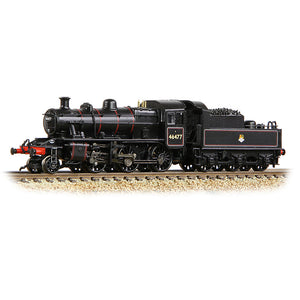 LMS Ivatt 2MT 46477 BR Lined Black (Early Emblem)