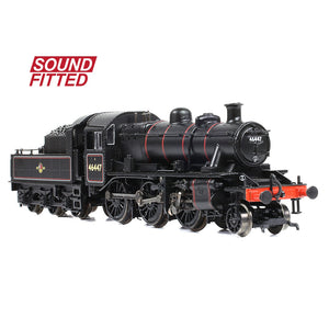 LMS Ivatt 2MT 46447 BR Lined Black (Late Crest) - Bachmann -372-628ASF - Scale N