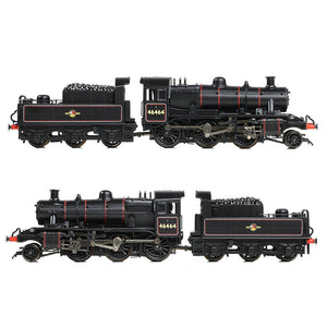 LMS Ivatt 2MT 46464 BR Lined Black (Late Crest) - Bachmann -372-628B - Scale N