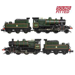 LMS Ivatt 2MT 46521 BR Lined Green (Early Emblem) - Bachmann -372-630SF - Scale N