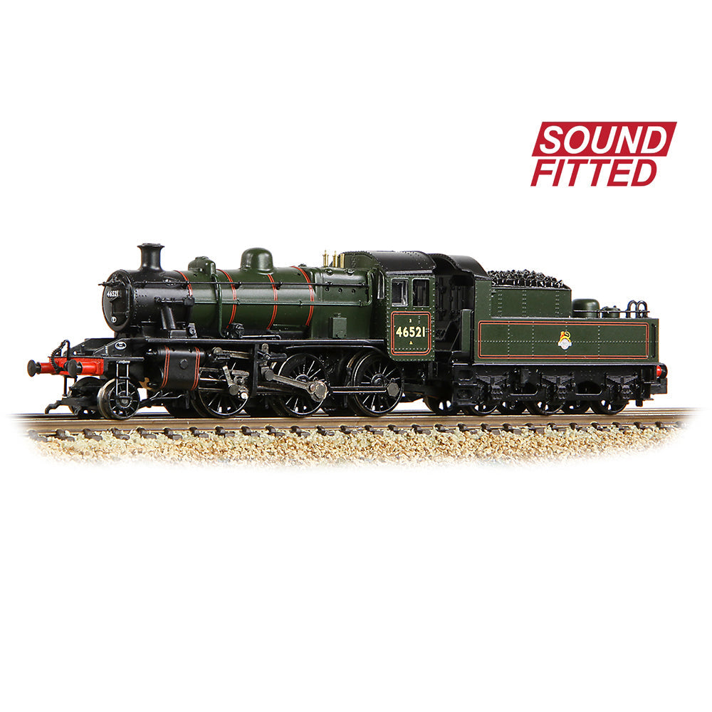 LMS Ivatt 2MT 46521 BR Lined Green (Early Emblem)