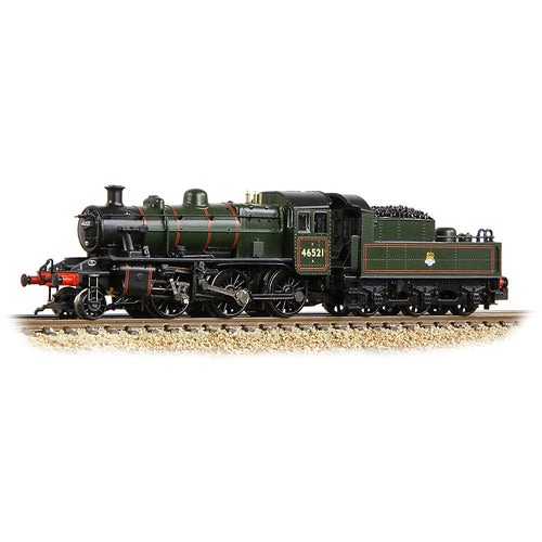 LMS Ivatt 2MT 46521 BR Lined Green (Early Emblem)