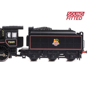 BR Standard 5MT with BR1B Tender 73109 BR Lined Black (Early Emblem) - Bachmann -372-727ASF - Scale N