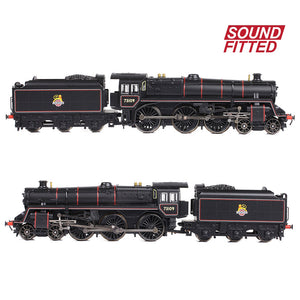 BR Standard 5MT with BR1B Tender 73109 BR Lined Black (Early Emblem) - Bachmann -372-727ASF - Scale N