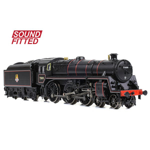 BR Standard 5MT with BR1B Tender 73100 BR Lined Black (Early Emblem) - Bachmann -372-727BSF - Scale N