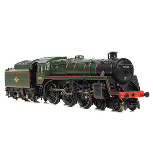 BR Standard 5MT with BR1 Tender 73026 BR Lined Green (Late Crest) - Bachmann -372-728B - Scale N