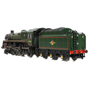 BR Standard 5MT with BR1 Tender 73026 BR Lined Green (Late Crest) - Bachmann -372-728B - Scale N