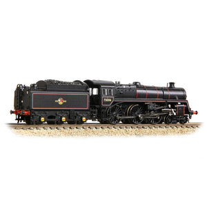 BR Standard 5MT with BR1 Tender 73006 BR Lined Black (Late Crest) - Bachmann -372-729A - Scale N