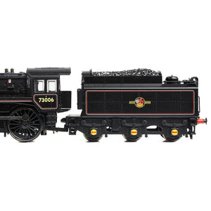 BR Standard 5MT with BR1 Tender 73006 BR Lined Black (Late Crest) - Bachmann -372-729A - Scale N