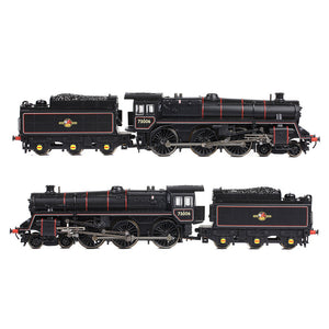 BR Standard 5MT with BR1 Tender 73006 BR Lined Black (Late Crest) - Bachmann -372-729A - Scale N