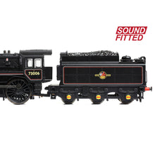 Load image into Gallery viewer, BR Standard 5MT with BR1 Tender 73006 BR Lined Black (Late Crest) - Bachmann -372-729ASF - Scale N
