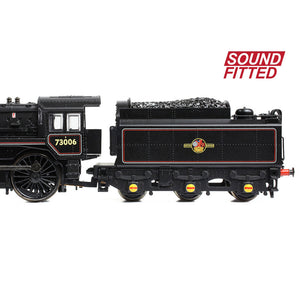 BR Standard 5MT with BR1 Tender 73006 BR Lined Black (Late Crest) - Bachmann -372-729ASF - Scale N