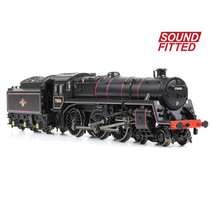 BR Standard 5MT with BR1 Tender 73006 BR Lined Black (Late Crest) - Bachmann -372-729ASF - Scale N