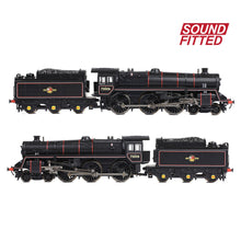 Load image into Gallery viewer, BR Standard 5MT with BR1 Tender 73006 BR Lined Black (Late Crest) - Bachmann -372-729ASF - Scale N
