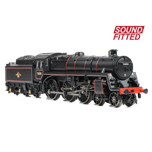 BR Standard 5MT with BR1 Tender 73050 BR Lined Black (Late Crest) - Bachmann -372-729SF - Scale N