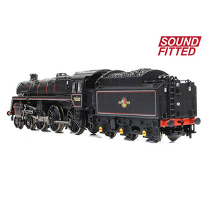 BR Standard 5MT with BR1 Tender 73050 BR Lined Black (Late Crest) - Bachmann -372-729SF - Scale N