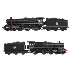 BR Standard 5MT with BR1C Tender 73069 BR Lined Black (Early Emblem) - Bachmann -372-730A - Scale N