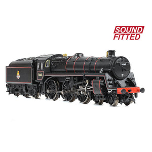 BR Standard 5MT with BR1C Tender 73065 BR Lined Black (Early Emblem) - Bachmann -372-730SF - Scale N