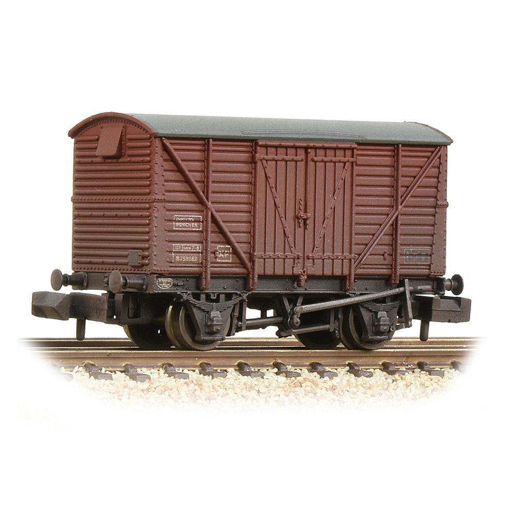 BR 12T Ventilated Van Planked Sides BR Bauxite (Late) [W]