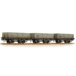 5 Plank 3-Wagon Pack BR Grey (Early) [W] - Bachmann -377-069