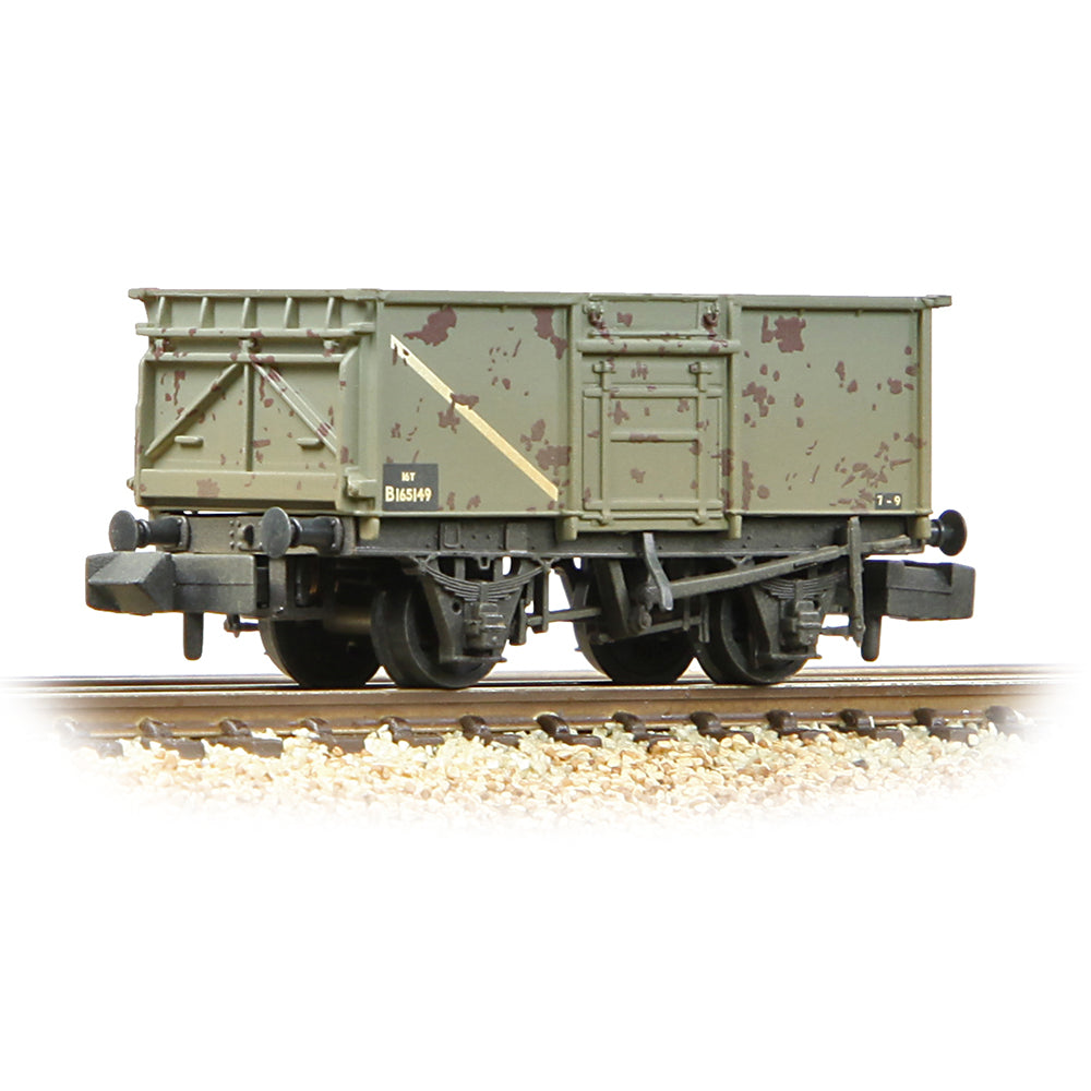 BR 16T Steel Mineral Wagon with Top Flap Doors BR Grey [W]