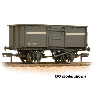 BR 16T Steel Mineral Wagon with Top Flap Doors NCB Grey [W] - Bachmann -377-256