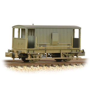 MR 20T Brake Van with Duckets BR Grey (Early) [W] - Bachmann -377-754