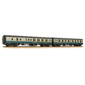 BR Mk1 BSK & SK 2-Coach Pack BR Blue & Grey (Network S.East) [W, PF] - Bachmann -39-003