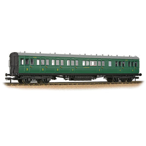 SE&CR 60ft Birdcage Composite Lavatory SR Malachite Green - Bachmann -39-613