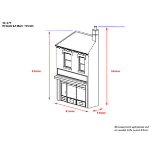 Low Relief Balti Towers - Bachmann -42-279