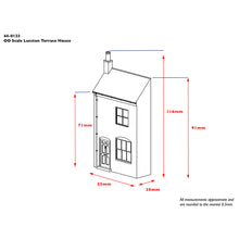 Load image into Gallery viewer, Low Relief Lucston White Terrace House - Bachmann -44-0123
